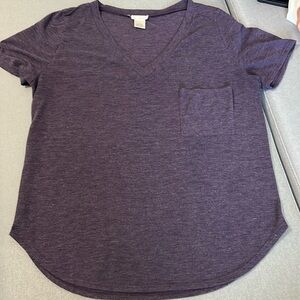 Purple v neck tshirt